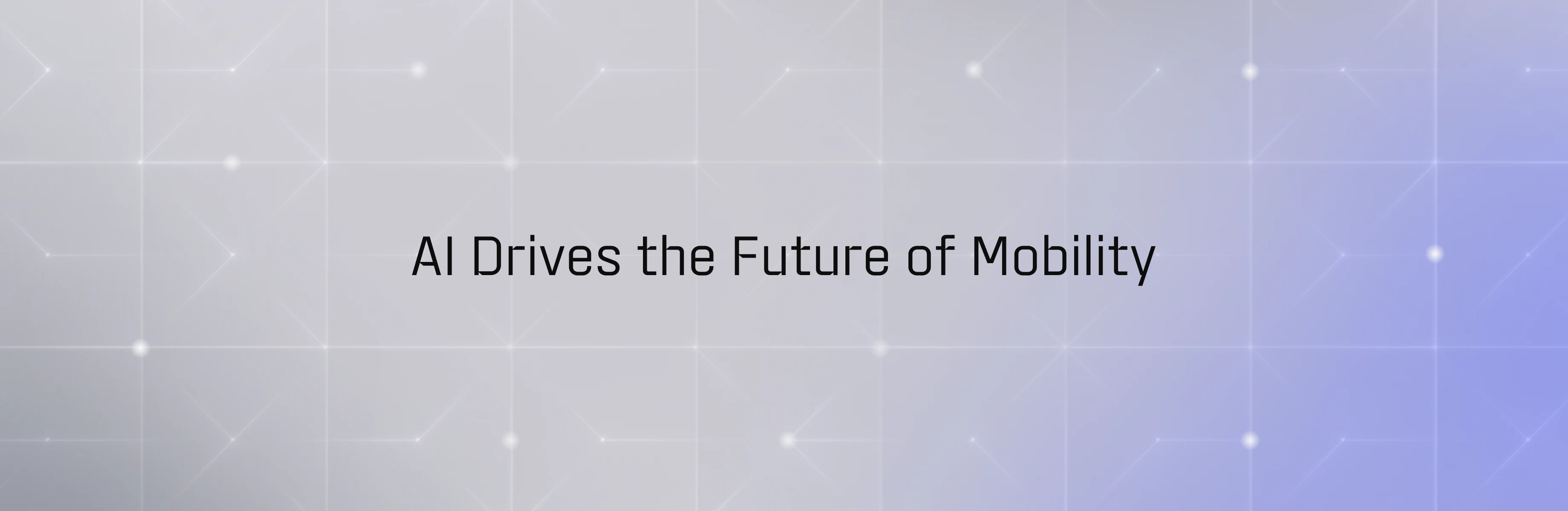 AI Drives the Future of Mobility